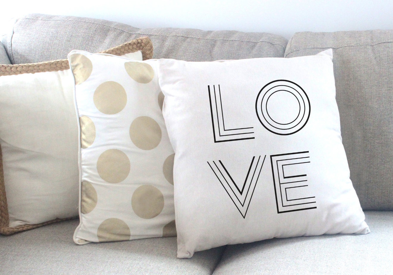 Love 18 X 18 Pillow Conversation Pillow Custom Throw