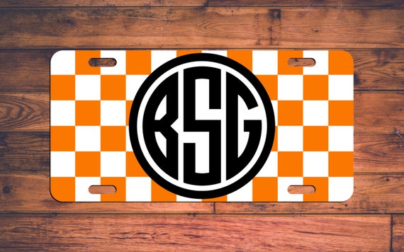 Tennessee Monogram License Plate TN Custom Car Tags