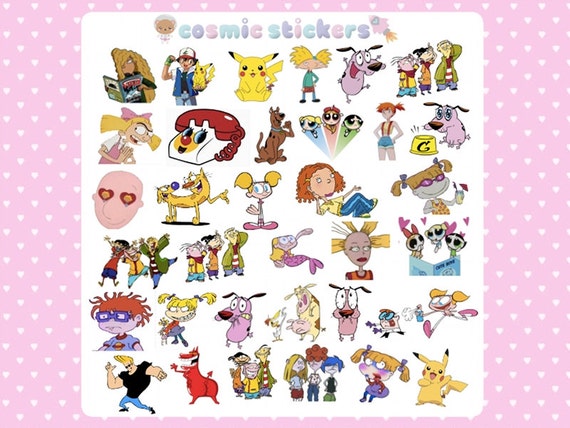 90s Cartoons Stickers X34 Cartoon Network By Cosmicstickers