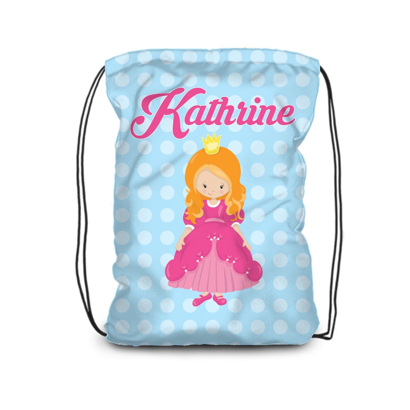 personalized princess backpack princess bag blue polka dot personalized princess backpack princess bag blue polka dot