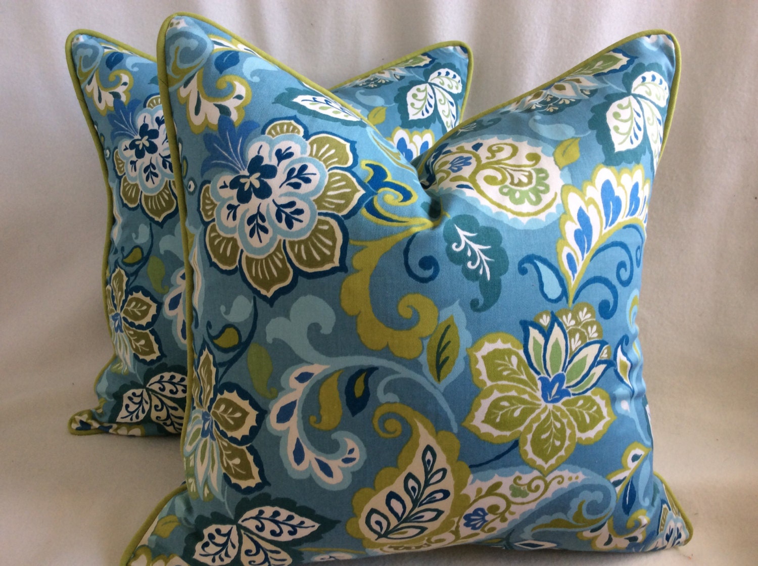 Modern Floral Designer Pillow Cover Set 2pc Tropical