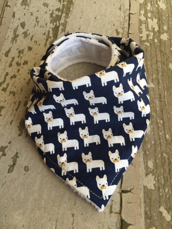 Baby bandana bib/drool bandana bibs/little frenchie by SewLinhThi