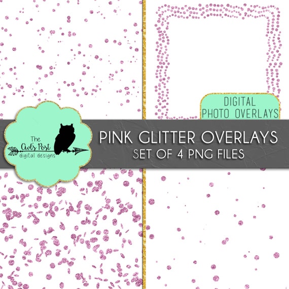 Download Pink Glitter Digital Photo Overlays Pink Glitter by ...