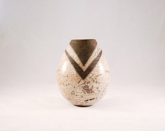 Raku Bud Vase | Handmade | Stoneware