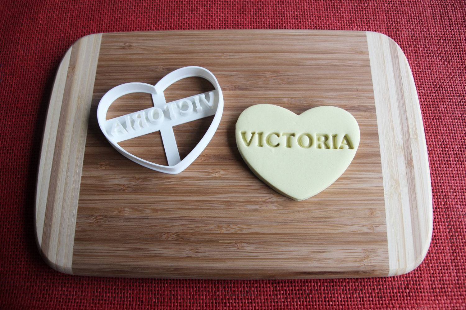 Baby Name VICTORIA Cookie Cutter Biscuit by CookieCuttersFactory