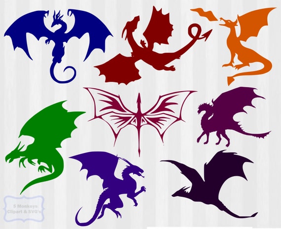 Download Dragon SVG & Clipart Dragon SVG bundle dragon svg by ...