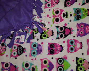 Owl Fleece Blanket-christmas gift-warm and cozy
