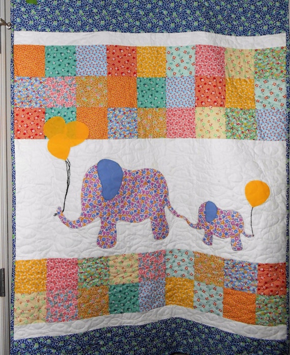 mommy-and-me-elephants-crib-sized-baby-quilt-balloons-and