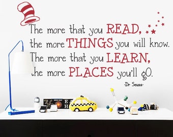 Dr. Seuss Quote Wall Decal - Wall Decal and Wall decor