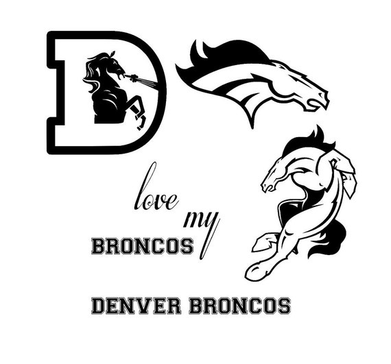 denver broncos SVG files for Silhouette studio by OhThisDigitalFun