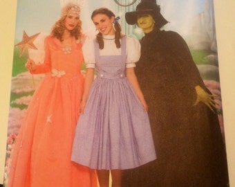 Halloween Dorothy costume, wizard of oz costumes, glinda good witch, oz wicked witch pattern, wicked witch of the west