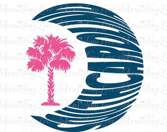South Carolina Crescent Moon Design (.svg/.eps/.pdf/.dxf/.png)