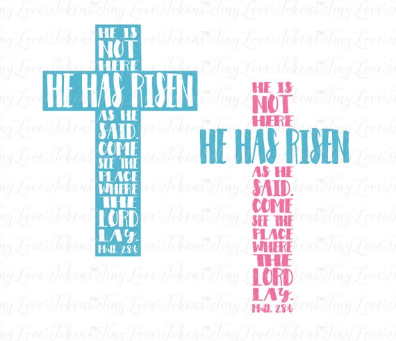 Download He Has Risen SVG Design for Silhouette and other craft cutters