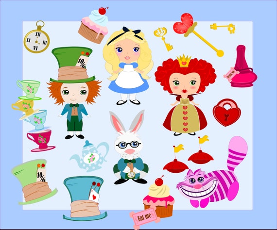 clipart alice in wonderland characters - photo #7