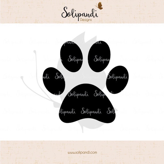 Download Dog Paw SVG and DXF Cut Files for Cricut Silhouette Die