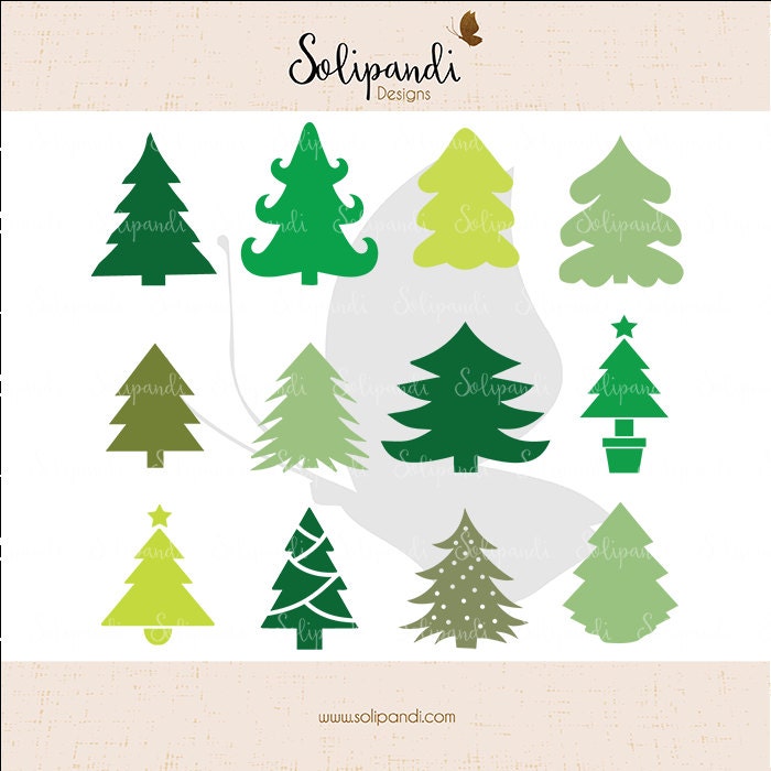 Download Christmas Tree Bundle SVG and DXF Cut Files for Cricut