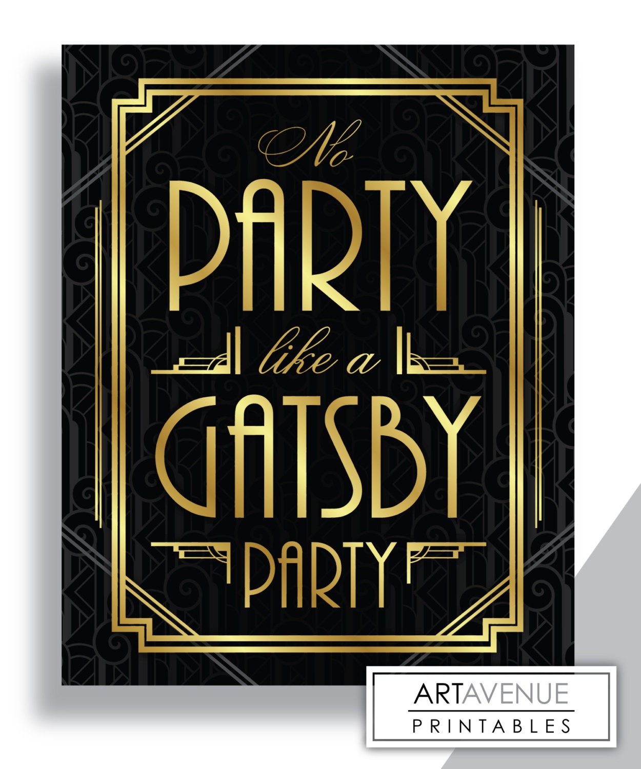 gatsby-printable-art-deco-wedding-sign-no-party-like-a