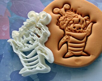 Monsters Inc Boo In Costume Cookie Cutter Made From Biodegradable Material / Made To Order / New / Birthday / Baby / Party / Mold