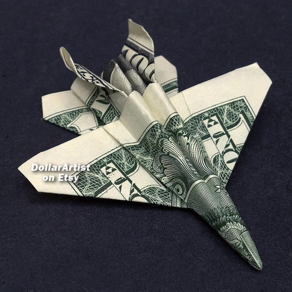 F18 Jet Fighter Money Origami Dollar Military Army Navy