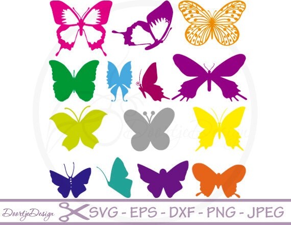 SVG cut files Butterflies Silhouette Clipart Clipart