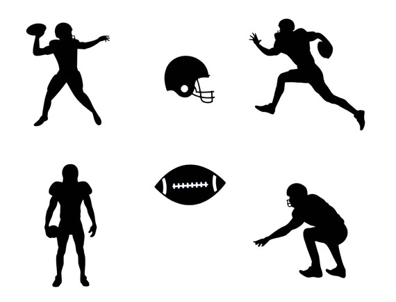 Football party Football die cuts Football cutouts Football