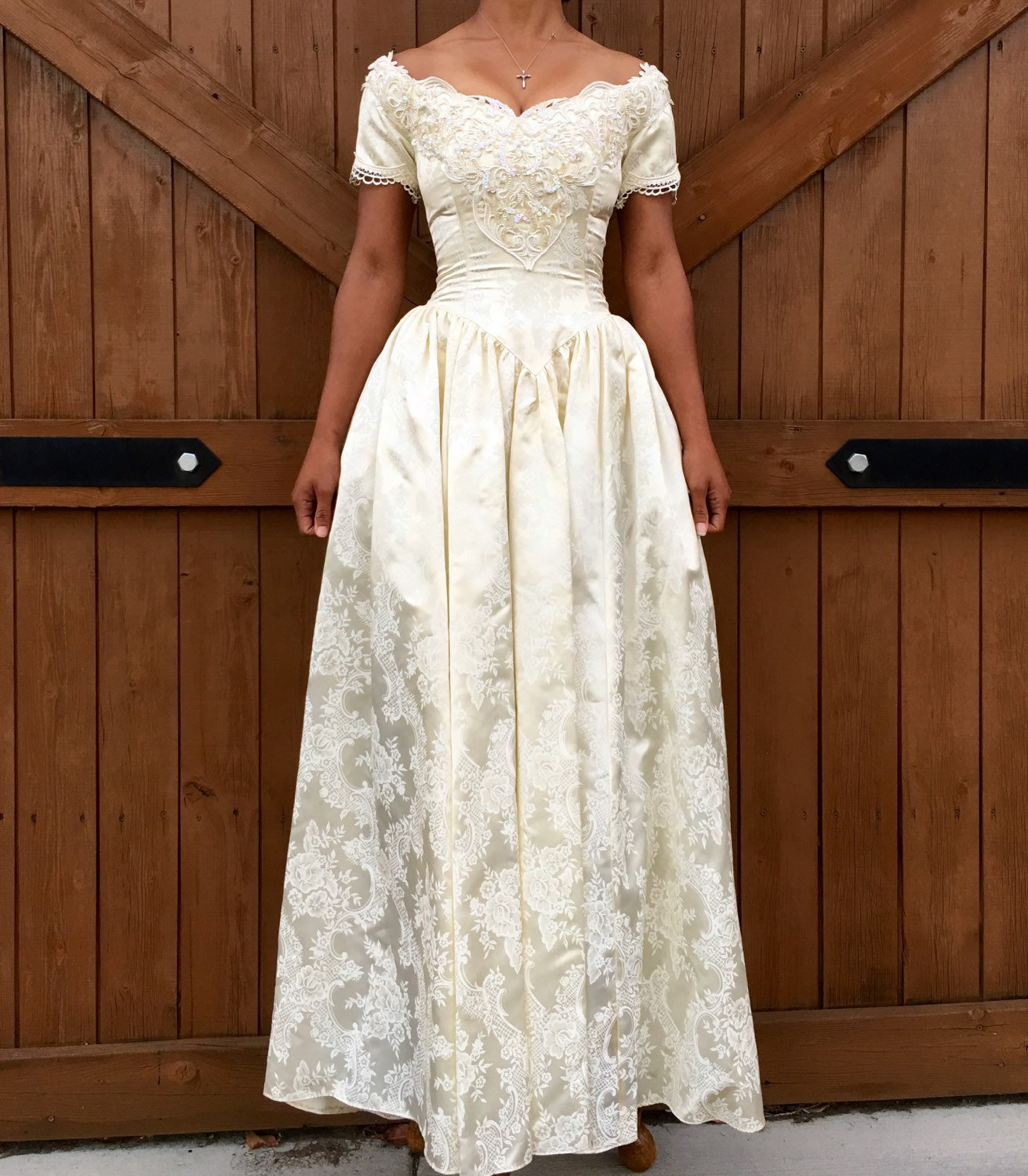 vintage-jessica-mcclintock-wedding-dress