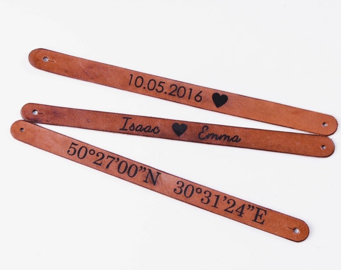 Date bracelet - save the date band - friendship bracelet - custom date - engraved bracelet - special date - wedding date - engagement gift