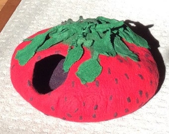 Strawberry Cat Cave, Cat house, Cat bed