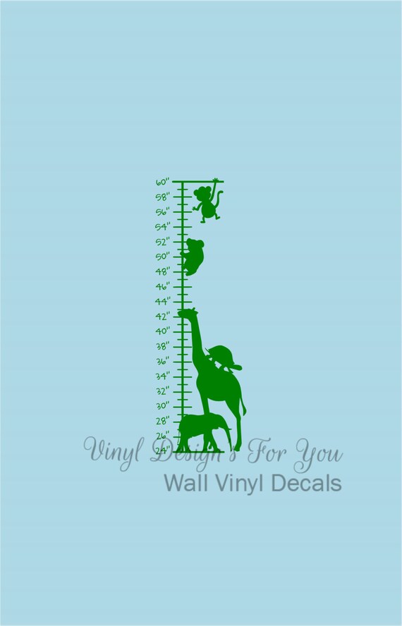Items similar to Growth Chart, Wall Decal, Apartment Decor, Wall