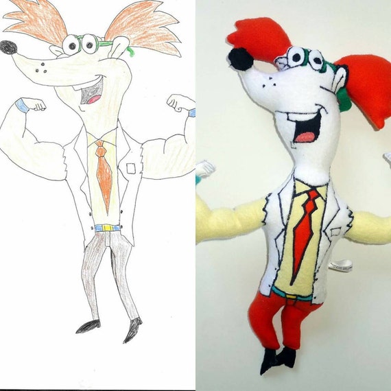 Items similar to Custom Plush Toy Based on Artwork6 on Etsy