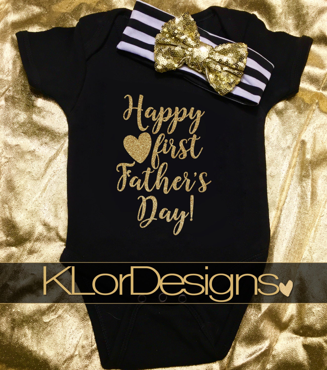 Father's Day onesie First Father's Day Onesie by KLorDesigns