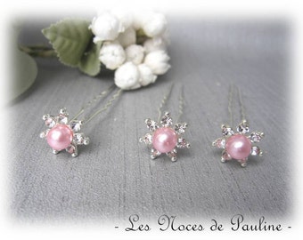 Bun rhinestone pink x 5 wedding pics
