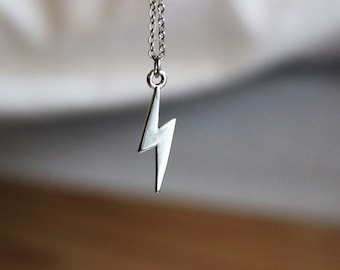 Lightning Necklace, Lightning Charm Necklace, Lightning Jewelry, Harry Potter Necklace, Harry Potter Jewelry, Harry Potter Charm