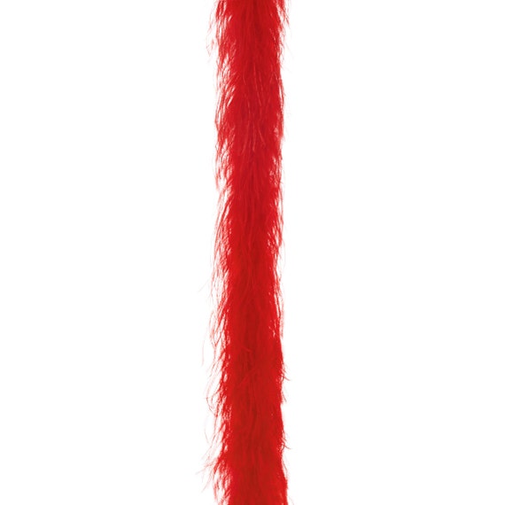 Red 2 Ply Ultra Ostrich Feather Boas Six Feet Long Trim Fringe Feathers Real Feathers