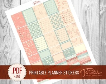 Printable Planner Sticker Set planner Stickers Printable stickers for use with Erin Condren Life Planner Stickers Planner stickers planner