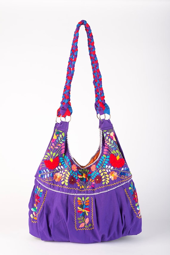 Mexican Bag/Embroidered Mexican Bag/Huipil by RojoTurquesa on Etsy