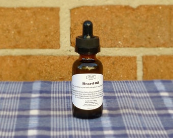 BAY RUM essential oil Beard Oil, 1 oz. - Natural, Vegan Beard Oil, Beard moisturizer made with Hemp seed & Argan oils
