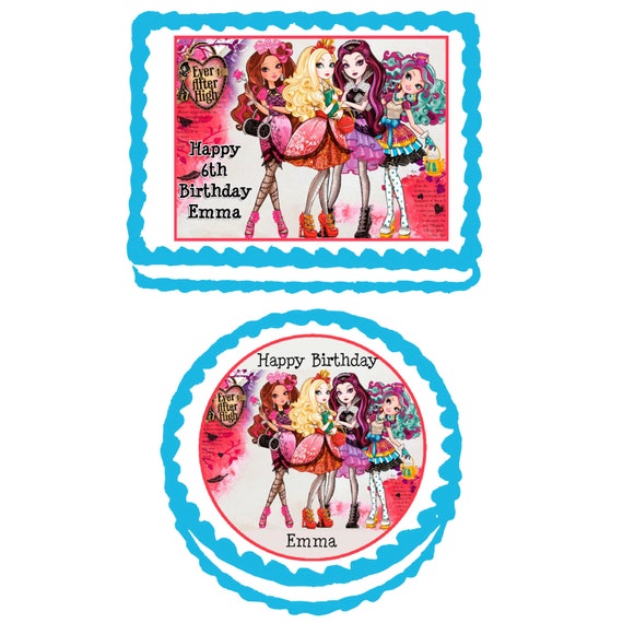 Ever After High Edible Cake Cupcake or by TheCakeTopperZone