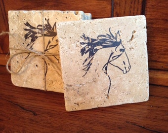 Coasters, Coffee Mug Holder, Horse Coaster, Coffee Coasters, Coaster Set, Housewarming Gift, New Home Gift, Horse Coasters, Horse Gift Ideas