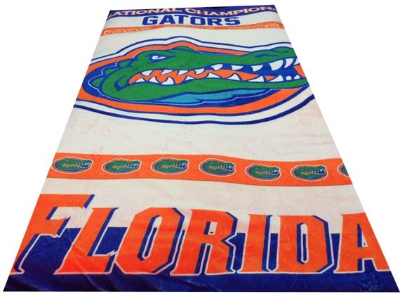Florida Gators Fleece Blanket Reversible Soft by KSPORTSMALL