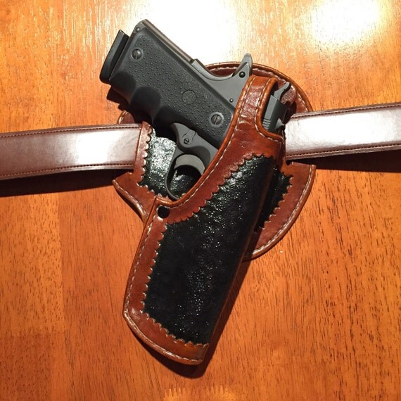 SemiDropLeg Leather 1911 Holster by HankesCustomLeather on Etsy