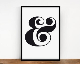 Ampersand Wall Art ampersand art | etsy Ampersand Wall Art ampersand art | etsy