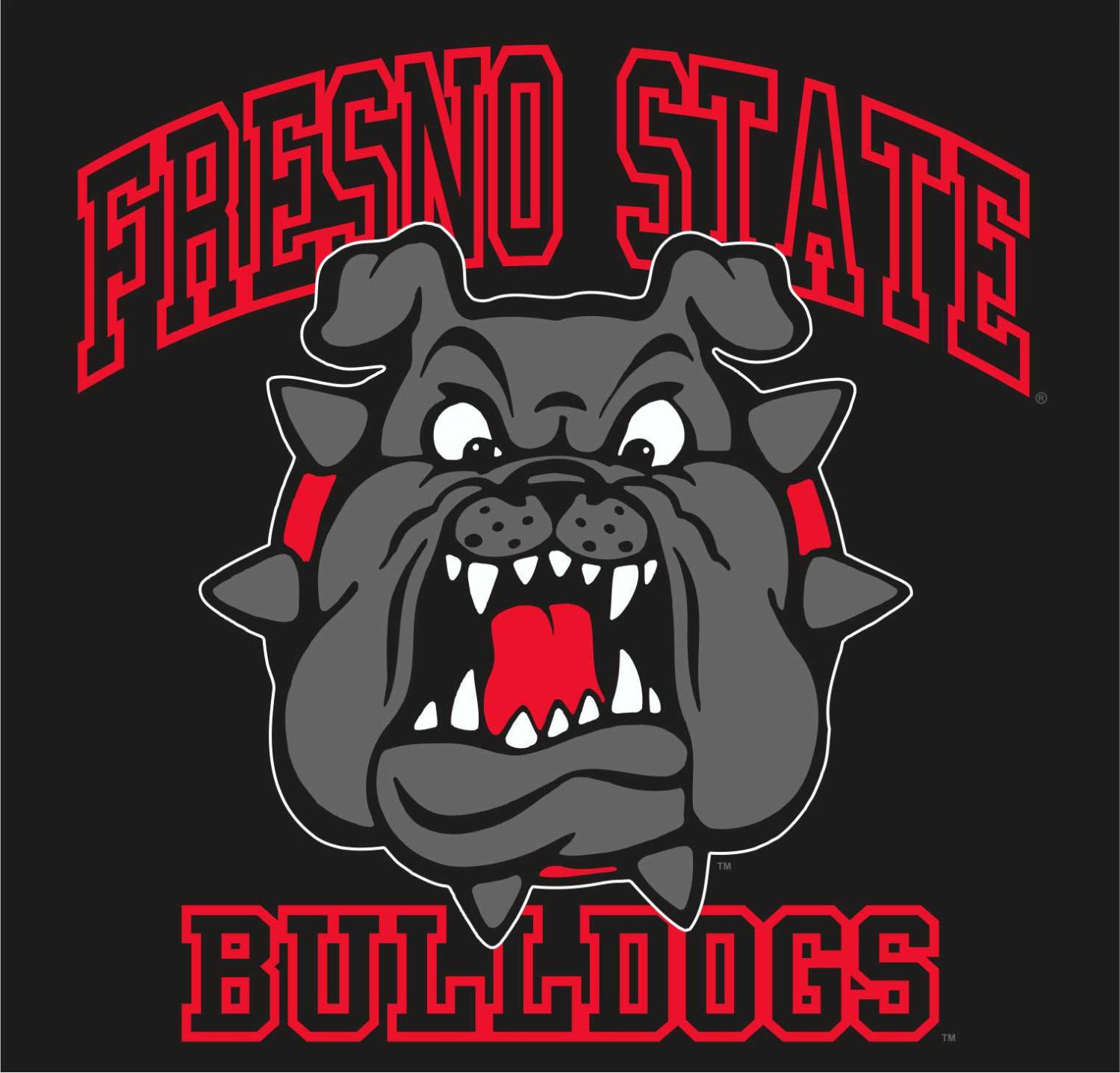 Fresno State Bulldogs TShirt Big Growl by BulldogStrongFresno