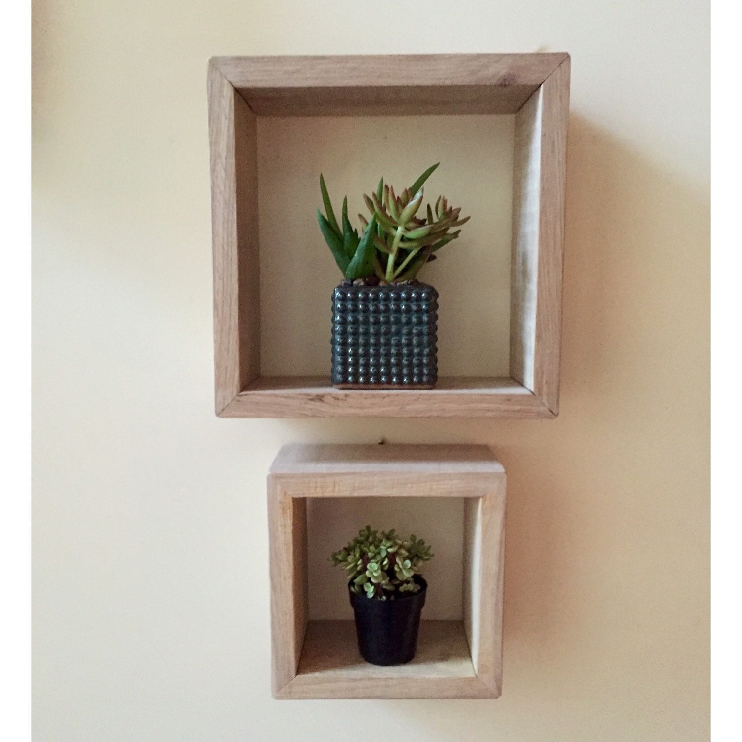 Square Shadow Box Shadow Box Set Wall Art Wooden Shelf