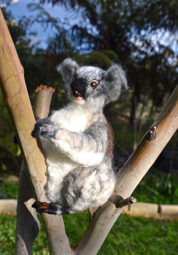 100 felt Koala needle felted Koala felted animal Australian