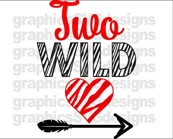 Download Two Wild SVG File For Cricut and Cameo DXF for Silhouette