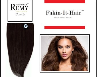 InstaGlam 1 Piece Clip-in Remy Human Hair Extensions 120g (20g FREE)