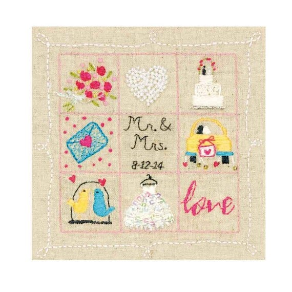 Embroidery Kit Stamped Embroidery Kits Dimensions