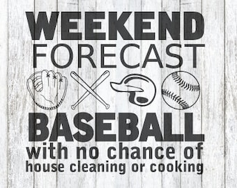 Weekend Forecast! Baseball! SVG File