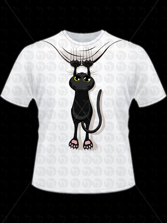 Download Items similar to Black Cat-Vector SVG, PNG file, T-shirt ...